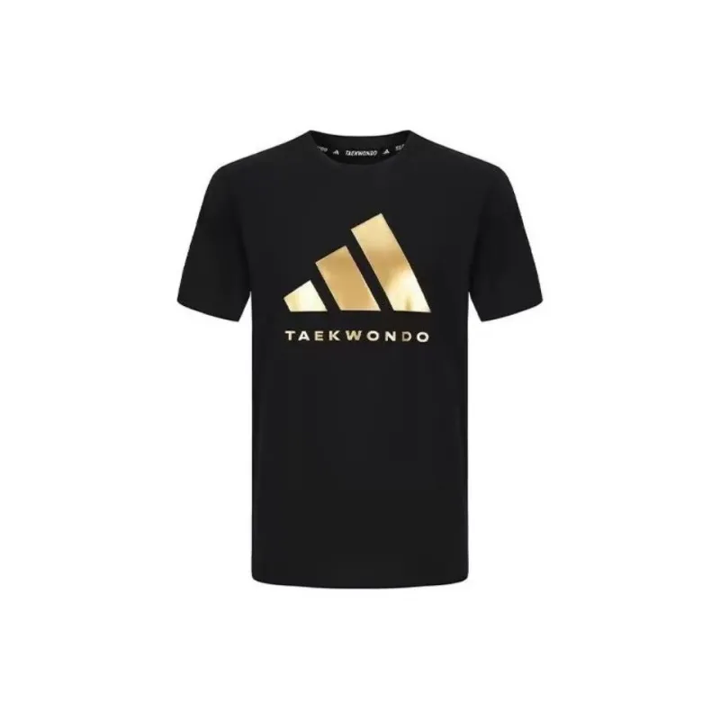 Adidas T-Shirts Men Black/Gold-1