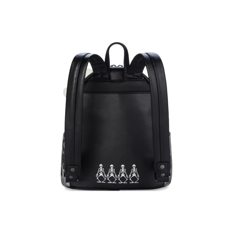 Disney Polyurethane Backpack Mini Unisex Black Gray Color-4