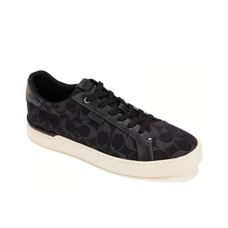 COACH Lowline Low Top Skateboard Shoes Men's Black-2