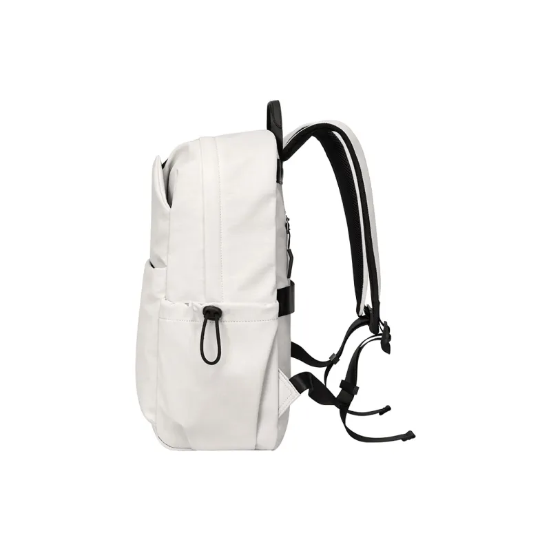 POLO Fabric Backpack For Men Large Size Unisex Ecru/Black-4