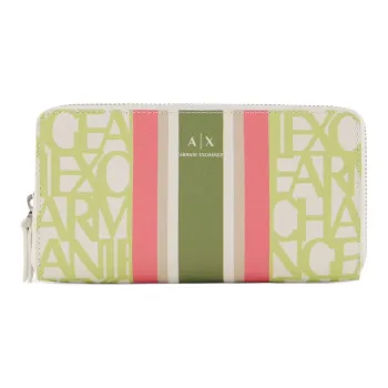 ARMANI EXCHANGEAE Cotton Wallet Women's Light Green