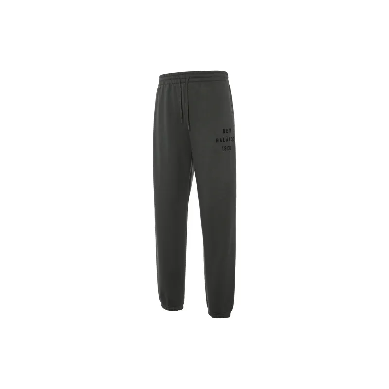 New Balance Iconic Collegiate Fleece Jogger Casual Pants Men's Graphite-1