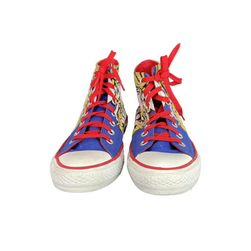 Converse CHUCK TAYLOR Anti Slip Wear Resistant High Top Canvas Shoes Unisex Blue-2
