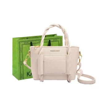 KARUISHA PU Tote Portable Crossbody Bag Shoulder Bag Women's White/Brown/Black/Caramel/Khaki/Green