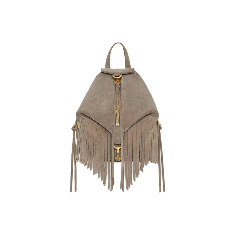 REBECCA MINKOFF Genuine Leather Backpack Mini Women's Clay-0
