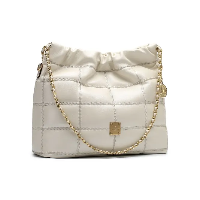 Montagut Sheepskin Shoulder Bag, Chain Bag, Underarm Hobo Bag Regular Women's Stone Gray/Acorn/Ice Coffee/Lilac-28
