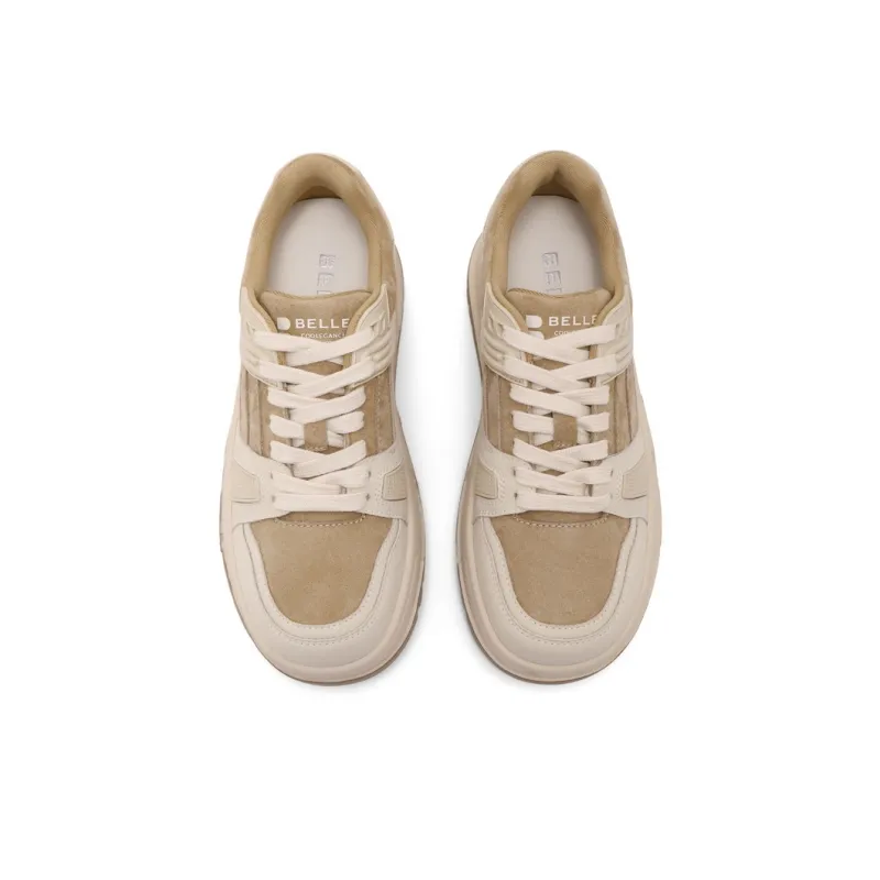 BELLE Lightweight Wear-Resistant And Slip-Resistant Low-Top Skateboard Shoes Women's-7