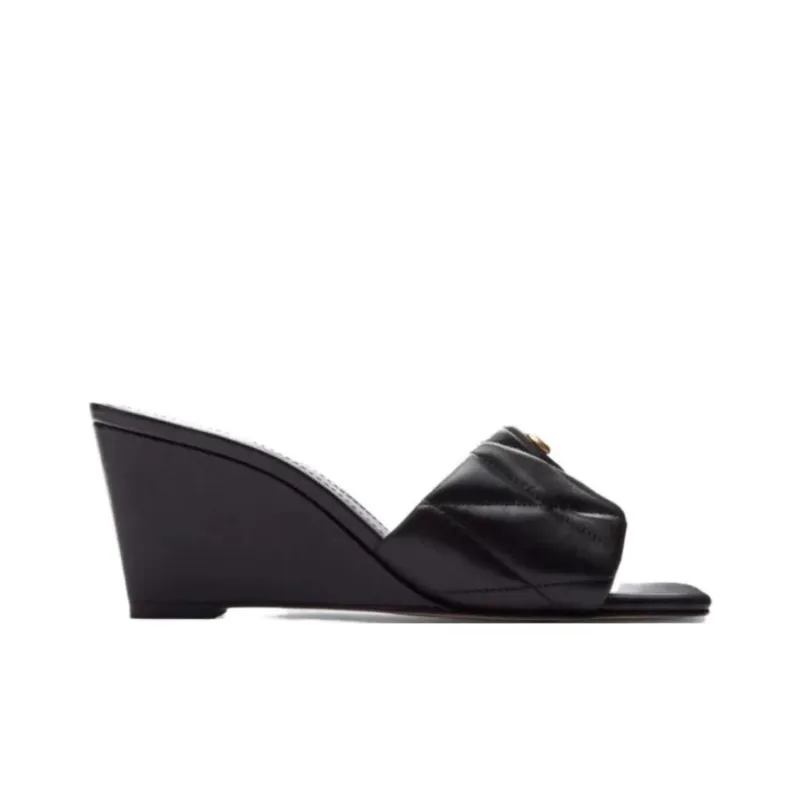 COACH Slip Resistant Slide Slippers Women's Black-1
