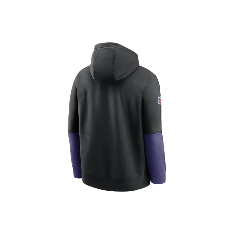 Nike Baltimore Ravens Sideline Team Issue Club Men's Nike Nfl Pullover Hoodie-1