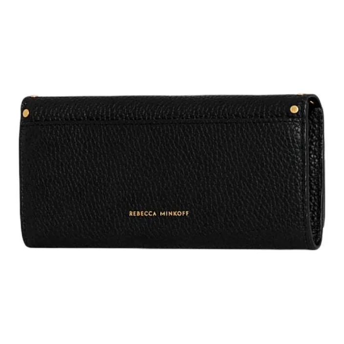 REBECCA MINKOFF Leather Wallet Women's Black-1