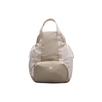 Lululemon Nylon Portable One Shoulder Crossbody Fanny Pack Backpacks Unisex Natural Hemp & Albumin