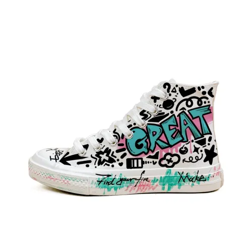 A&M Canvas Shoes Unisex High-Top