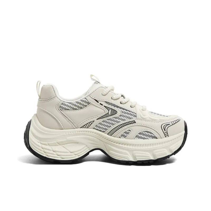 HUANQIU Breathable Support Height Increasing Chunky Sneakers Women's-1