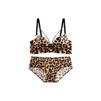 MIIOW Underwear Set Women's Leopard Print