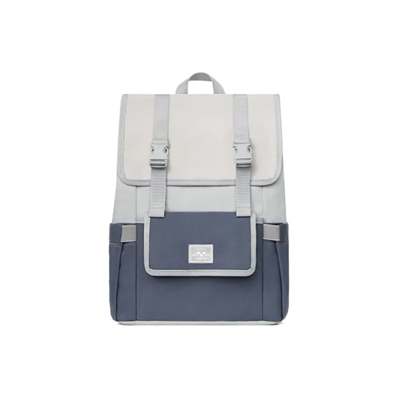 MR.ACE HOMME Fabric Lightweight Backpack Unique Design For College Students No Collisions Regular Unisex Smoke Blue-5