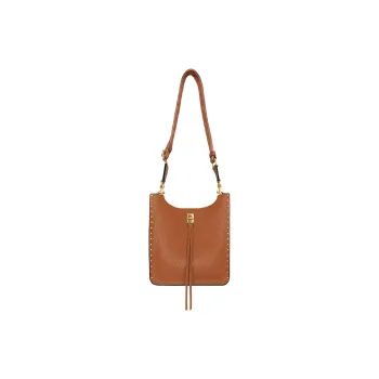REBECCA MINKOFF Genuine Leather Shoulder Bag Crossbody Bag Medium Size Women's Brown