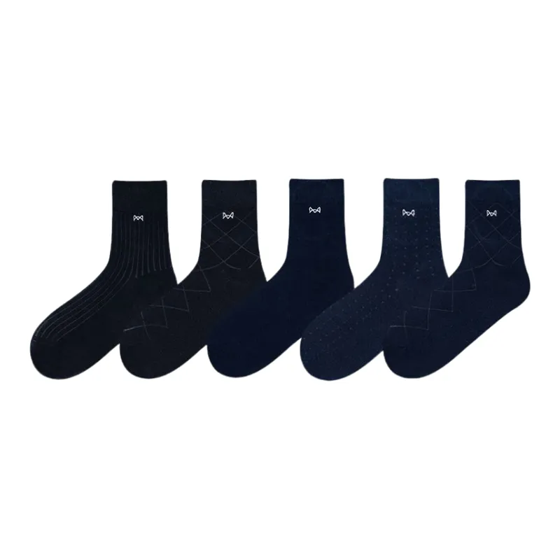 MIIOW Mid Calf Socks Men 5 Pack-12