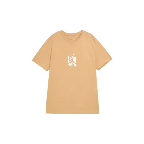 Jordan T-Shirts Men Linen Yellow