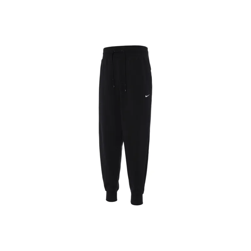 Nike Dri FIT One Women's High Waisted 7/8 French Terry Joggers Black-1