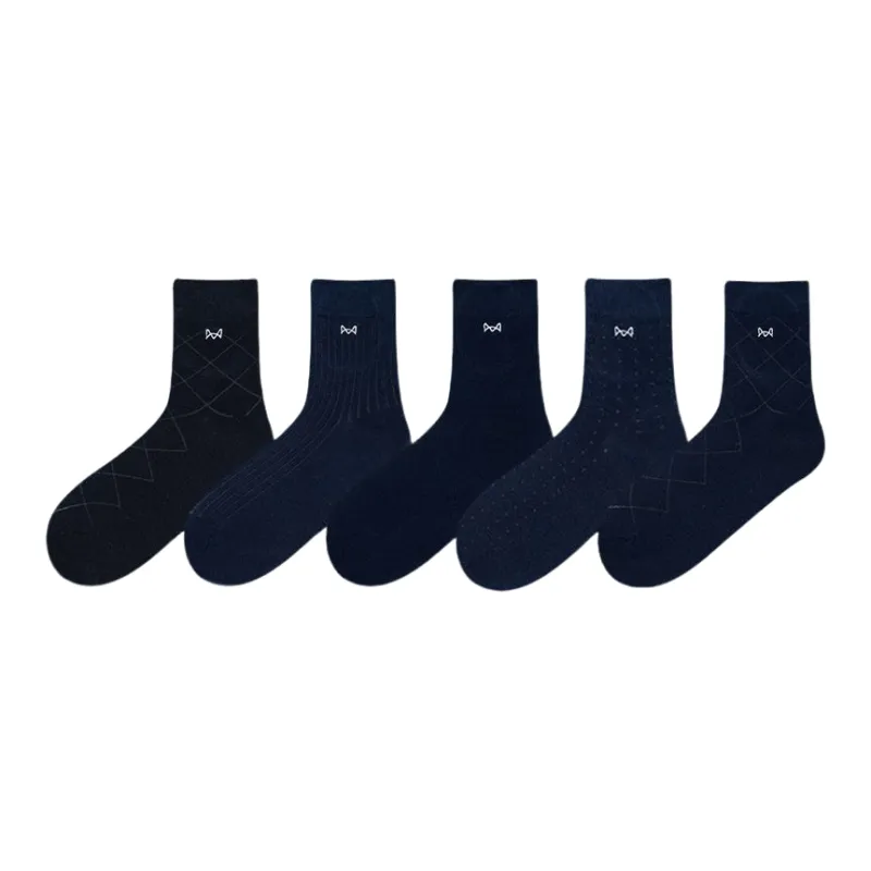 MIIOW Mid Calf Socks Men 5 Pack-4