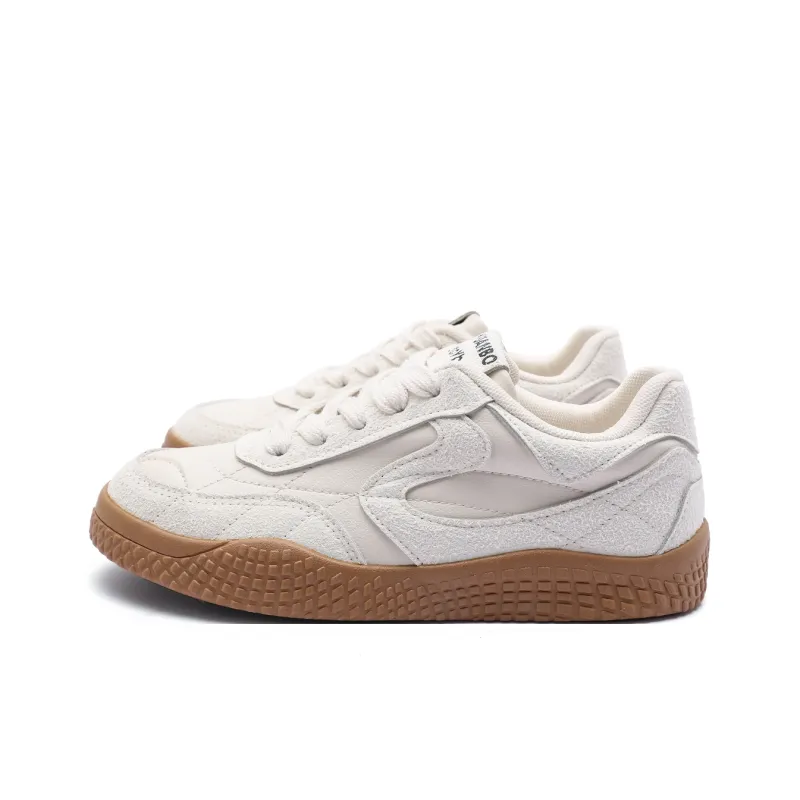 Mengsai Shock Absorbers With Slip Resistant Features Low Top Casual Shoes Unisex Apricot-1