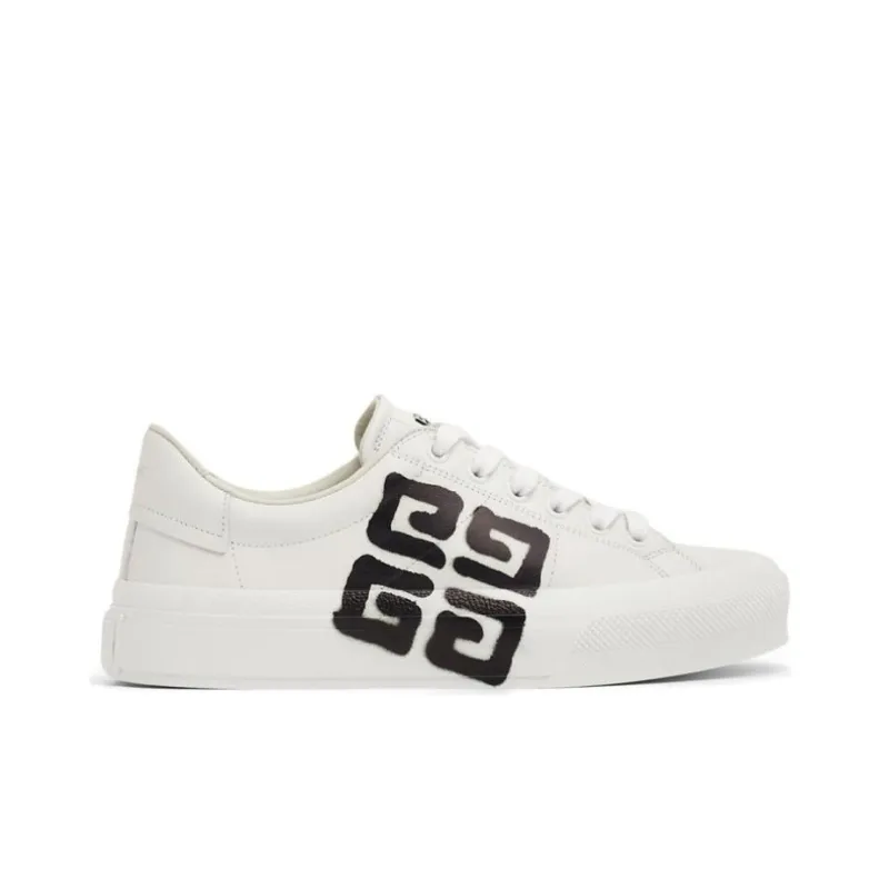 Givenchy Low Top Stylish Skateboarding Shoes Women's White Black-1