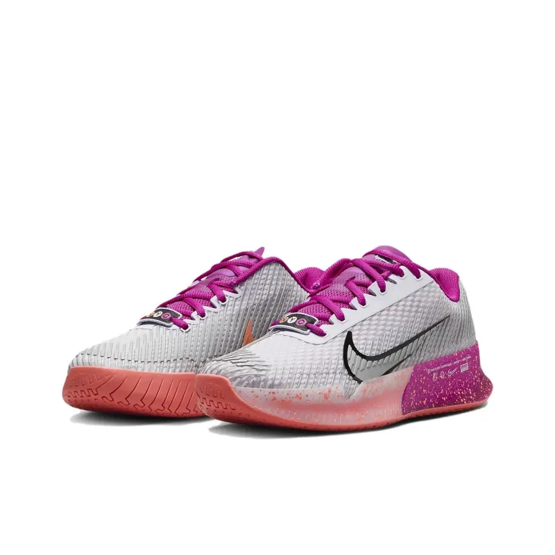 Nike Court Vapor 11 Hc Premium Barely Grape Vivid Grape Light Wild Mango Metallic Silver Women's-2