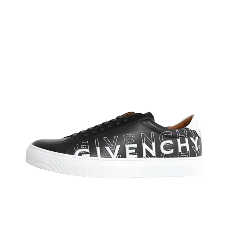 GIVENCHY Low Top Stylish Skateboarding Shoes Men's Black White-0