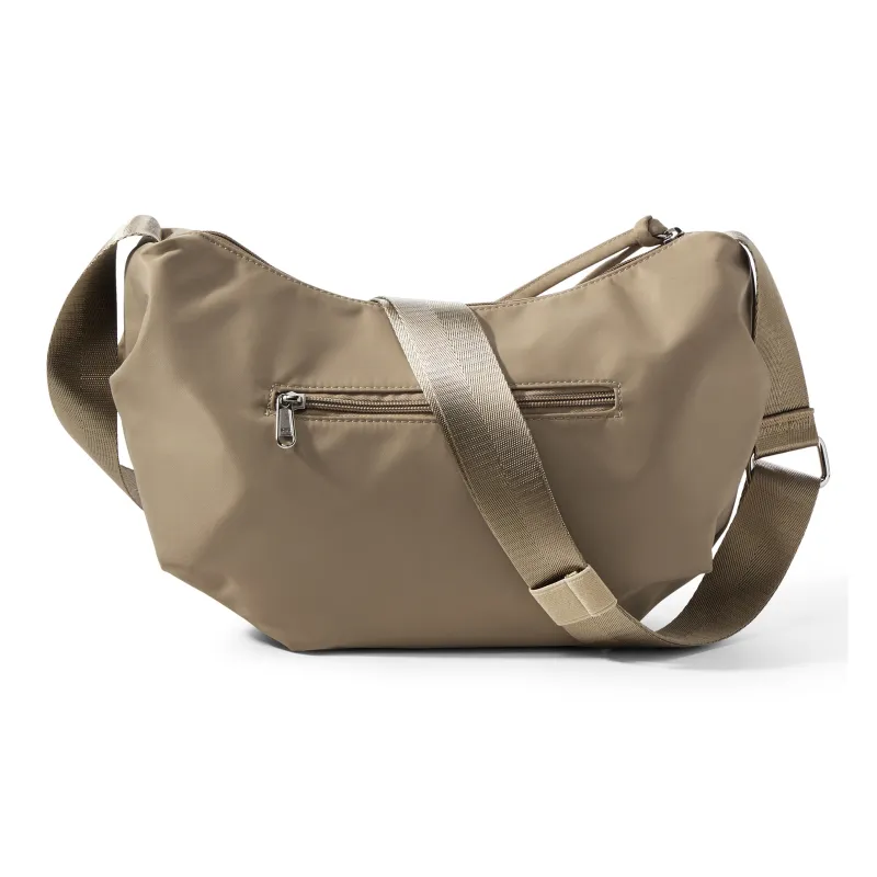 QING QI ZHE Fabric Crossbody Bag Shoulder Bag Dumpling Bag Regular Unisex Black/White/Khaki-17