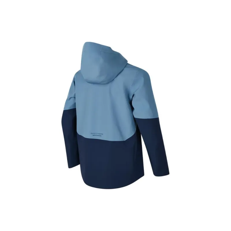 Skechers Waterproof, Windproof, UV Protection, And Breathable Windbreaker Jacket Unisex Marine Collegiate Blue-1