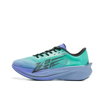 QIAODAN Flying Shadow PB4.0 Anti Slip Wear Resistant Low Top Running Shoes Men Green Blue
