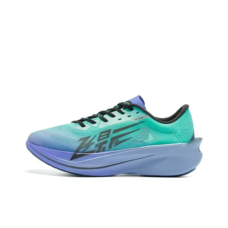 QIAODAN Flying Shadow PB4.0 Anti Slip Wear Resistant Low Top Running Shoes Men Green Blue-0