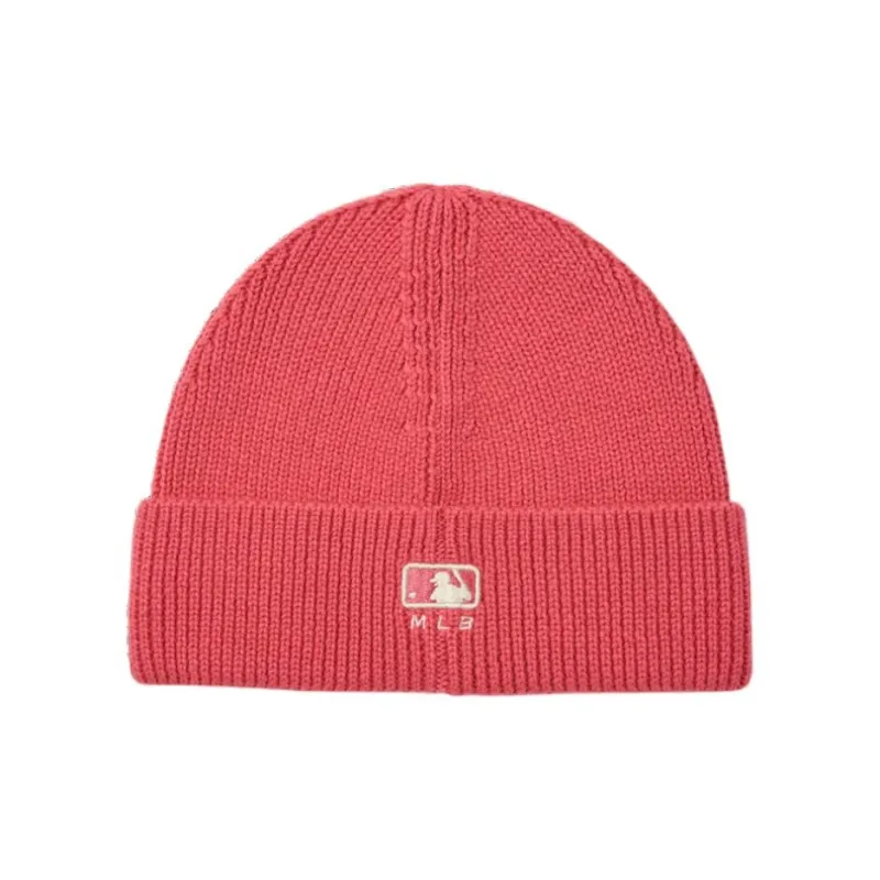 MLB Nylon Acrylic Beanies Unisex Pink-1