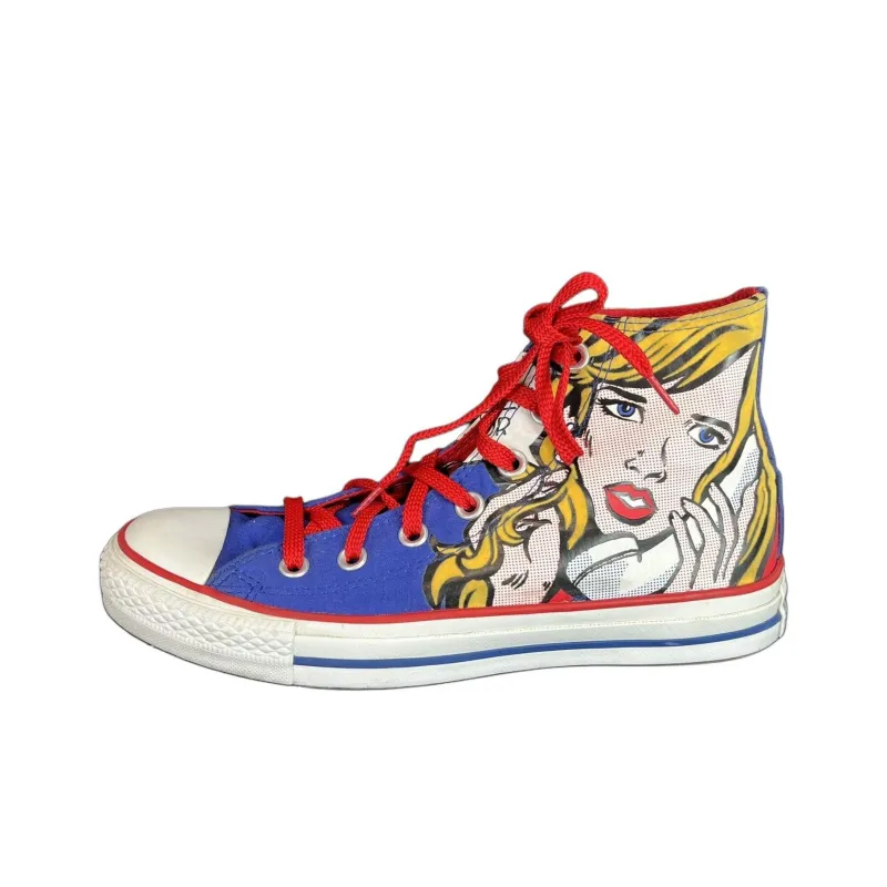 Converse CHUCK TAYLOR Anti Slip Wear Resistant High Top Canvas Shoes Unisex Blue-0