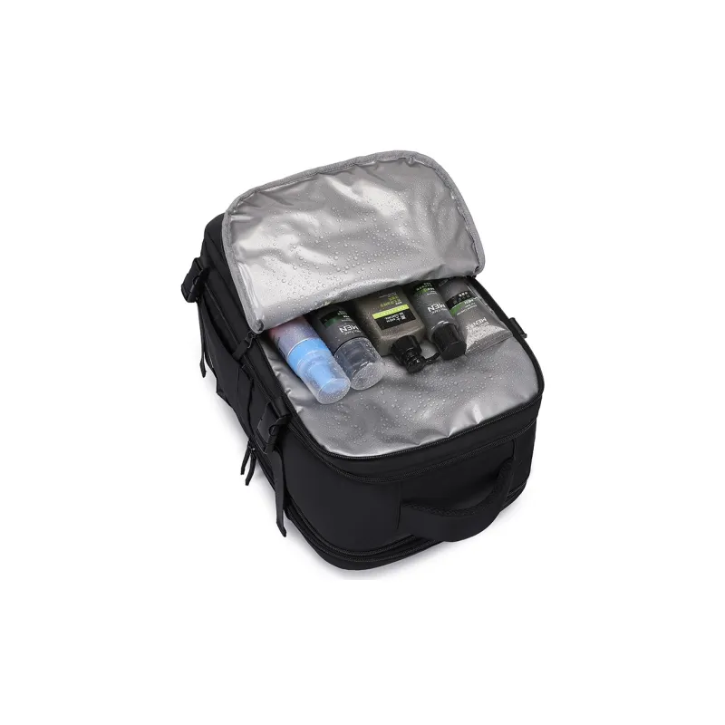Victorian Traveler Polyester Backpack Men Black-4
