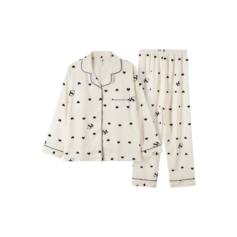 Maultiay Pajama Set Women's Ecru-0
