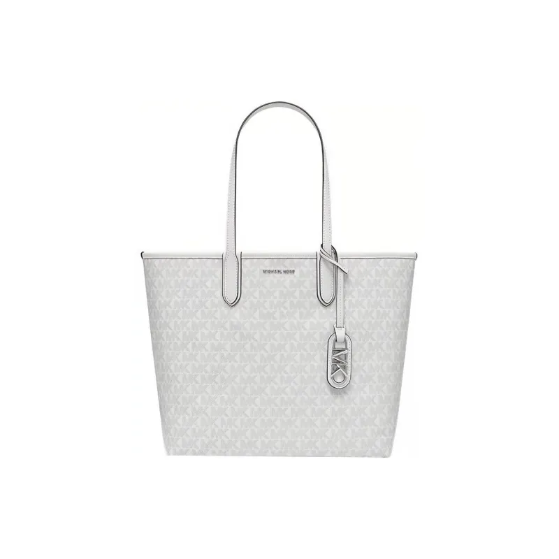 MICHAEL KORS Artificial Leather Tote Bag Shopping Bag Shoulder Bag Handbag Large Size Women's White-0