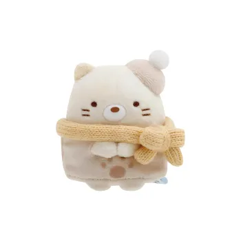 SAN-X Corner Creature Winter Scarf Kitten Dolls Plush Doll 6.5cm High