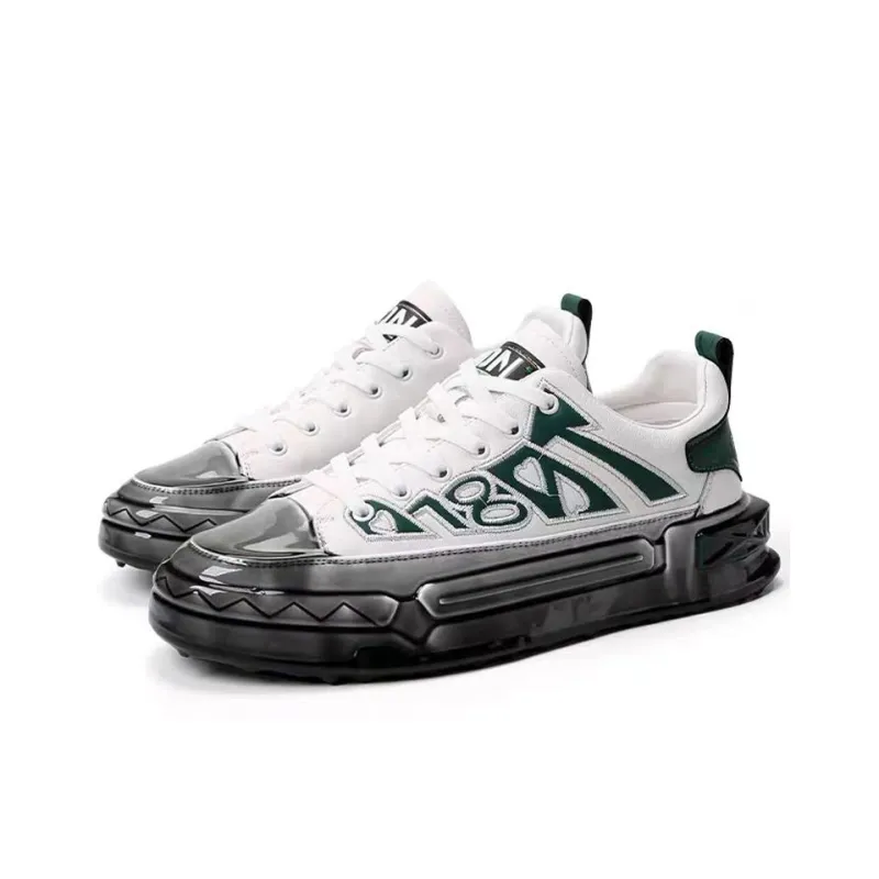 Devanro Moisture-Wicking Wear-Resistant Breathable Slip-Resistant Low-Top Skateboard Shoes Men-1