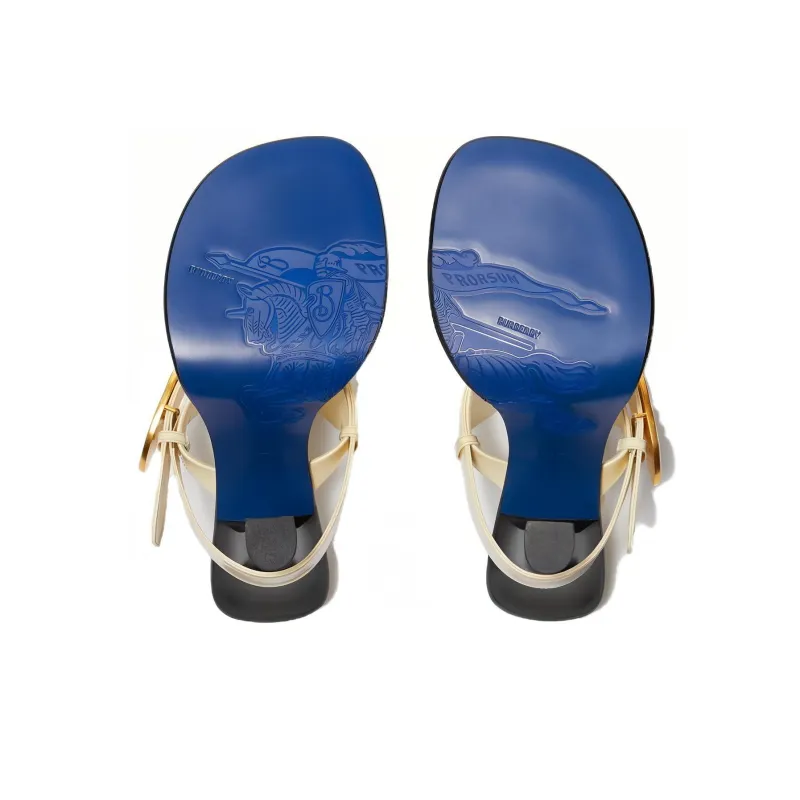 Burberry Bay 100mm Leather Sandals-5