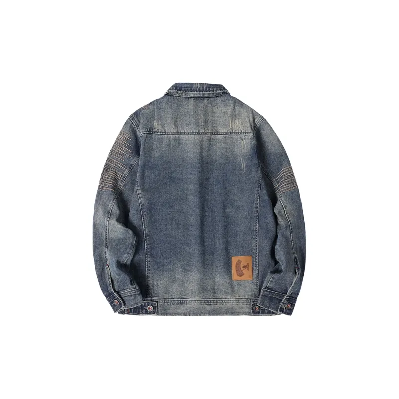 SANTASTIC Denim Jacket Men's Blue-1