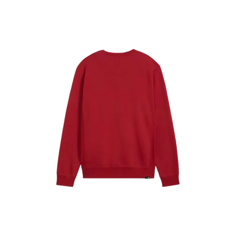 PUMA Suede LogoCrew Neck Sweatshirt Men Red-1