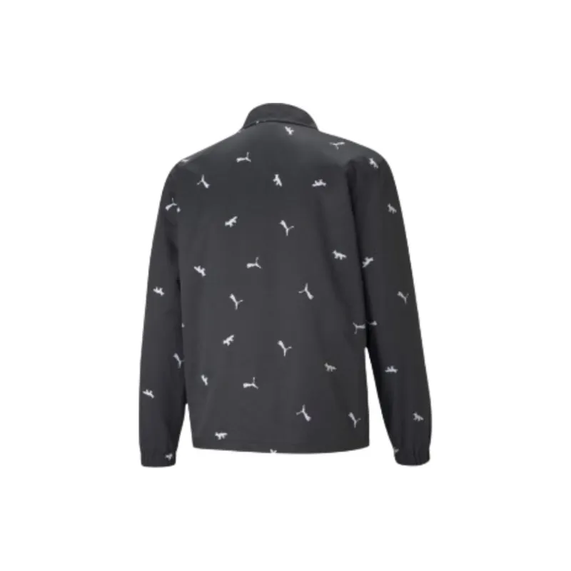 PUMA X MAISON KITSUNE AOP Jackets Coats Unisex Black-1