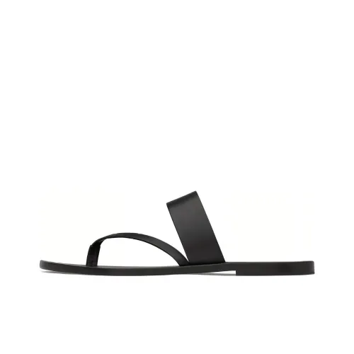 SAINT LAURENT Milo Flip Flops Men's Black