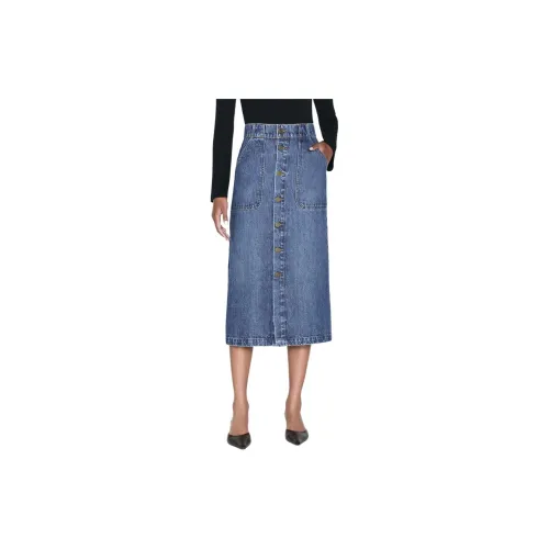 FRAME Denim Long Skirts Women's Dark Blue