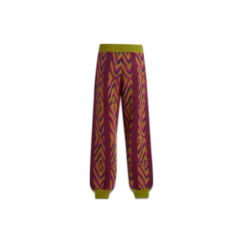 GUCCI Patterned Jacquard Drawstring Pants-1
