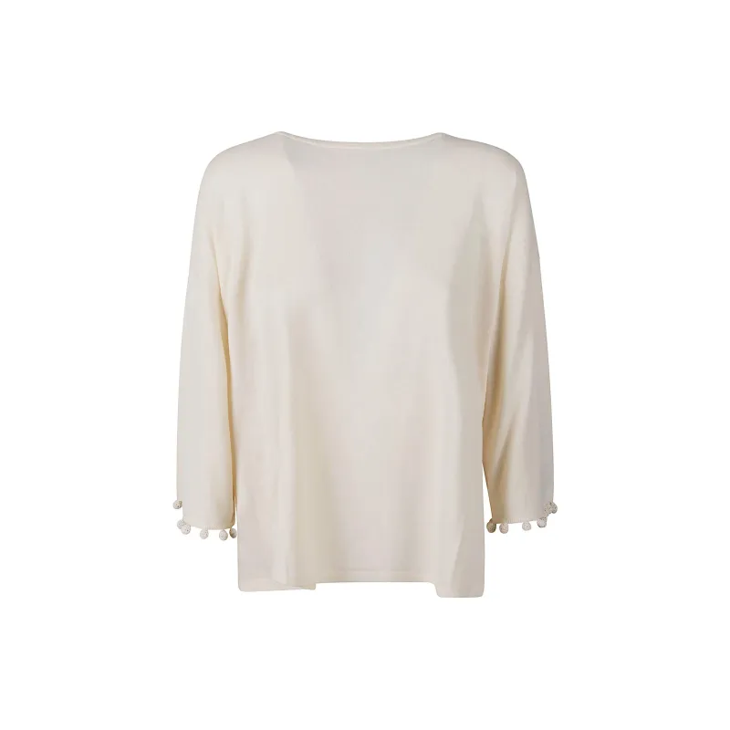 MaxMara Crewneck Long-Sleeved Top-1