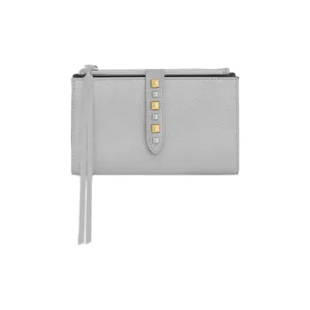 REBECCA MINKOFF Genuine Leather Wallet Women's Gray