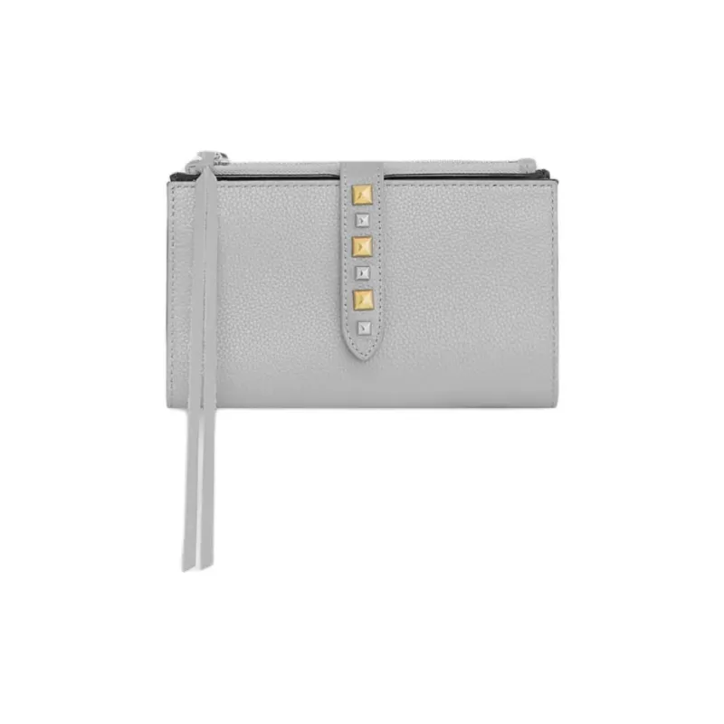 REBECCA MINKOFF Genuine Leather Wallet Women's Gray-0