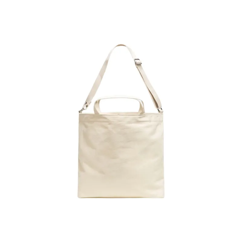 Stussy Cotton Canvas Handbag, Shoulder Bag, Crossbody Bag Unisex Natural-2